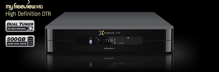 Magic TV™ High Definition Digital Television Recorder with Dual tuners and a 500GB Hard Disk Drive